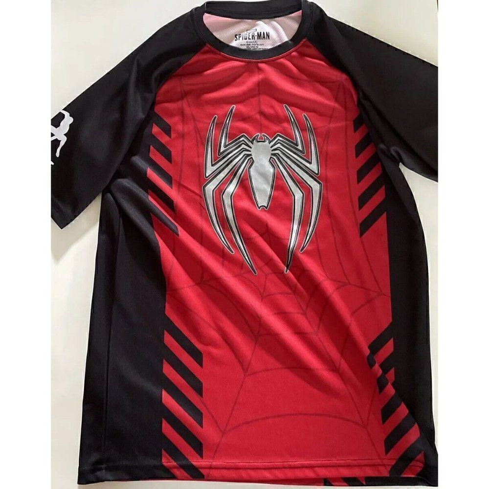 Rare Isaac Morris Designer Spider-Man Boys Jersey TShirt Boys XXL (18)